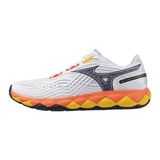 Mizuno Wave Enforce Tour 2 Ac Erkek Tenis Ayakkabısı Beyaz / Turuncu Nefes Alabilir Yapı ve Düz Taban - Renkli