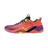 Mizuno Wave Stealth Neo 2.1 Unisex Hentbol Ayakkabısı Turuncu / Mor - Renkli