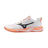 Mizuno Wave Stealth Pro Unisex Hentbol Ayakkabısı Beyaz / Turuncu - Renkli