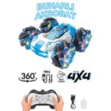 MJ TOYS Buhar Atan Şarjlı Uzaktan Kumandalı Akrobat Araba Duman Atar Stunt Drift 4X4 Oyuncak Araba