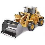 Mj Toys Diecast Oyuncak Kepçe Metal Inşaat Araçları Hareketli Oyuncak Model Kepçe Kutulu Buldozer