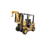 Mj Toys Diecast Oyuncak Metal Inşaat Araçları Hareketli Asansörlü ve Vinç Kancalı Kutulu Metal Forklift