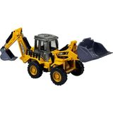 Mj Toys Diecast Oyuncak Metal Inşaat Araçları Metal Uçlu Kepçe Dozer Sürtmeli Ekskavatör