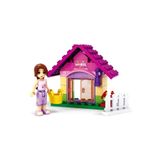 MJ TOYS Fashion Girls Güzel Evim 44 Parça Yapı Oyuncak Seti