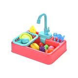 Mj Toys Modern Oyuncak Mutfak Seti Çeşmeli Lavabo Pilli - Mutfak Oyuncak Seti