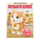 MJ TOYS Müzikli Yürüyen Miyavlayan Yalayan Kuyruk Başını Sallayan Oyuncak Peluş Kedi Oyuncak Kedi