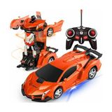 Mj Toys Oyuncak Uzaktan Kumandalı Transformers Tarzı Robota Dönüşen Oyuncak Araba Ferrari