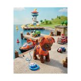 MJ TOYS Paw Patrol Köpek Yürüyen, Havlayan Müzikli Tasmalı Kumandalı Peluş Oyuncak Zuma Turuncu