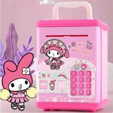 MJ TOYS Sanrio Kawaii Kuromi Elektronik Şifreli Kumbara Atm Görünümlü Kumbara My Melody Atm Kumbara