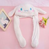 Mj Toys Sanrio Kuromi Cinnamoroll My Melody Şapka Kulakları Hareket Eden Şapka Işıklı Modlu Peluş Bere Şapka Beyaz