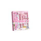 MJ TOYS Sanrio Kuromi My Melody 12 Parça Kırtasiye Seti Kuromi Metal Kalemlikli Kutulu Kırtasiye Seti Pembe