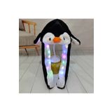 MJ TOYS Sanrio Penguen Şapka Kulakları Hareket Eden Şapka Işıklı Modlu Peluş Penguen Şapka Bere Işıklı Şapka