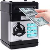 Mj Toys Siyah Elektronik Şifreli Kumbara Atm Görünümlü Hediyelik Finansal Yönetim Öğretici Kumbara Para Kasası