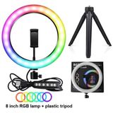 MJ30 12 Inç Rgb Ring Light – Tripodlu LED Çekim Işığı, Tiktok Youtube Yayın Lambası, Self - Çok Renkli
