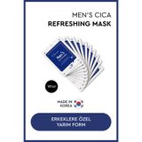 Mjcare Men's Cica Refreshing Mask 10'lu - Erkeklere Özel Canlandırıcı Yarım Yüz Maskesi
