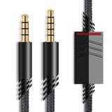 MJKOR Astro A40 Inline Sessiz Kablo Kablosu, Sessiz İşlevi Ses Aux Oyun Kablosu, Astro A40 Kulaklıklarla Uyumlu (2 Metre, Naylon Örgülü)