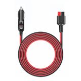 MJPOWER Anderson Güç Kutup 12 V/24 V Sigara Çakmağı Soketi Araba Şarj Kablosu Uyumlu Taşınabilir Güç İstasyonu Güneş Jeneratörü Anderson Giriş Portu ile 15 A Sigorta 6,6 FT DC Adaptör Araç Şarj Cihazı