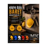 MK DESIGN STUDIO Kişiye Özel Baret Anahtarlık – İsim ve Firma İsimli İnşaat Mühendisi, Mimar, Şantiye Çalışanı Hediyesi- 3D Baskı