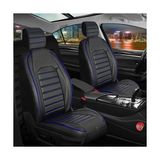 Mk Express ford Focus 4 Lüx Oto Koltuk Kılıfı Ön Arka Takım Orijinal Serisi Siyah Mavi - Siyah - Mavi - Universal