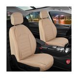 Mk Express Geely Emgrand Uyumlu Lüx Deri Oto Koltuk Kılıfı Ön Arka Takım Giydirme Model Bej
