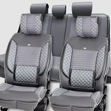 Mk Express peugeot 206 Uyumlu Ön Arka 5 Li Set Barosa Serisi Oto Koltuk Kılıfı Füme Renk