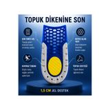 MK MAKERS Ortopedik Jel Silikon Tabanlık- Topukluk- Topuk Dikenini Yok Eder - Unisex,Kadın-Erkek