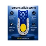 MK MAKERS Topuk Dikeni İçin Konfor ve Destek – Ortopedik Jel Tabanlık – Topuk Destekli, Darbe Emici – Kadın Erkek Unisex