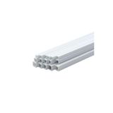 MK Model Plastik Beyaz İçi Boş Kare Çıta 6x6 mm 50 cm 5 Adet