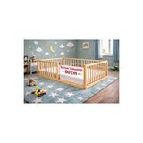 Mk Montessori Mka Montessori 60 Cm Bariyer Yüksekliği Montessori Bebek Ve Çocuk Karyolası Krem
