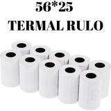 Mk Rulo • 56X25 Termal Rulo / Pos Rulosu / 1 Paket (10 Adet) / Tam Metraj - --