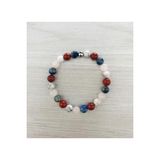MK TASARIM GERÇEK HAVLİT, RED JASPER, LAPİS LAZULİ, PEMBE KUVARS TAŞI BİLEKLİK MKT061