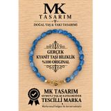 MK TASARIM GERÇEK KYANİT TAŞI BİLEKLİK MK.7000.873- RAHATLIK-DİNGİNLİK-ENERJİ- STRES BİLEKLİĞİ- RENKLERİ BOYA DEĞİLDİR -KENDİ RENGİDİR