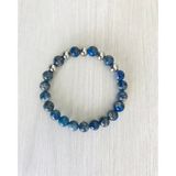 MK TASARIM Gerçek Lapis Lazuli Taşı Bileklik – MKT.1.101.25 (Doğal Taş, Boyasız)