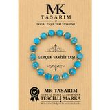 Mk Tasarım Gerçek Varasit Taşı Bileklik Mk.7000.844- Rahatlık-Dinginlik-Enerji- Stres Bilekliği