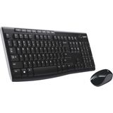 MK270 Kablosuz Ingilizce Q Klavye ve Logitech M187 Wireless Mini Mouse Seti