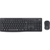 MK295 Kablosuz Sessiz Klavye Mouse Seti, Silenttouch Teknolojisi, Gelişmiş Optik Izleme, Sıvı Dökülmesine Dayanıklı, 10 M Kullanım Mesafesi, Türkçe Q Klavye, Siyah