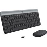MK470 Slim Combo Kablosuz Klavye Mouse Seti, 12 Fn Kısayolu ile Kompakt Klavye, Sağ ve Sol Elle Kullanılabilir, 10 M Kullanım Mesafesi, Sessiz, Türkçe Q Klavye, Siyah