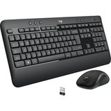 MK540 Kablosuz Klavye ve Mouse Seti, Unifying USB Alıcı, 10 M Kullanım Mesafesi, Sıvı Dökülmesine Dayanıklı, Ayarlanabilir Yükseklik, Siyah