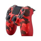MKA Kablosuz Oyun Kolu Playstation 4 Uyumlu PC ve Konsol Desteği ile Çift Titreşim Motoru - Kırmızı
