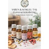MKC Studio 5×5 ml Sabun Bazı & Kokulu Taş Esansı (Kış-Kır Çiçeği-Japon Kiraz-Çilek-Tropikal) Belgeli - 1