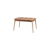 Mkd - Msa 187 / 170 cm Sabit Retro Dikdörtgen yemek Masası Cilasız Ahşap - Kahverengi