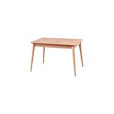 Mkd - Msa 189 / 120 cm Sabit Retro Dikdörtgen yemek Masası Cilasız Ahşap - Kahverengi