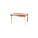 Mkd - Msa 196 / 140 cm Açılır Tornalı Yemek Masası Cilasız Ahşap - Kahverengi