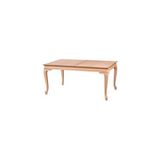 Mkd - Msa 207 / 170 cm Lükens Sabit Yemek Masası Cilasız Ham Ahşap - Bej