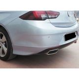 MKG Opel Insignia Arka Tampon Flap Seti Opc Line 2017 + Piona Black , Abs Plastik