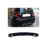 MKG Otomotiv Chevrolet Kalos Uyumlu Siyah Difüzör 4 Krom Egzoz Görünümlü Difizör Arka Ek Body Kit