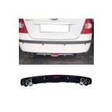 MKG Otomotiv Ford Focus 2 Uyumlu Siyah Difüzör 4 Krom Egzoz Görünümlü Difizör Arka Ek Body Kit 2004 - 2010