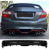 MKG Otomotiv Honda Civic Fb7 Custom Arka Ek Plastik Siyah Difüzör Çıkışsız 2012-2016 Arka-Difizör-Bodykit-Ek