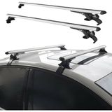 MKG Otomotiv Lada Nıva 2017- Oluksuz Tip Ara Atkı Tavan Barı Portbagaj Bağlantı Ayakları - Gri Set