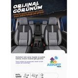 MKG Otomotiv Lincoln Mark Phantom Gri Tay Tüyü Oto Koltuk Kılıfı Tam Set -Ortopedik-Kolay Montaj-Terletmez 1993-2000